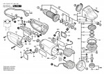 Bosch 0 601 753 073 Gws 23-180 S Angle Grinder 230 V / Eu Spare Parts